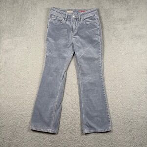 Pilcro Anthropologie Blue Grey Corduroy Straight Leg Pants 26
